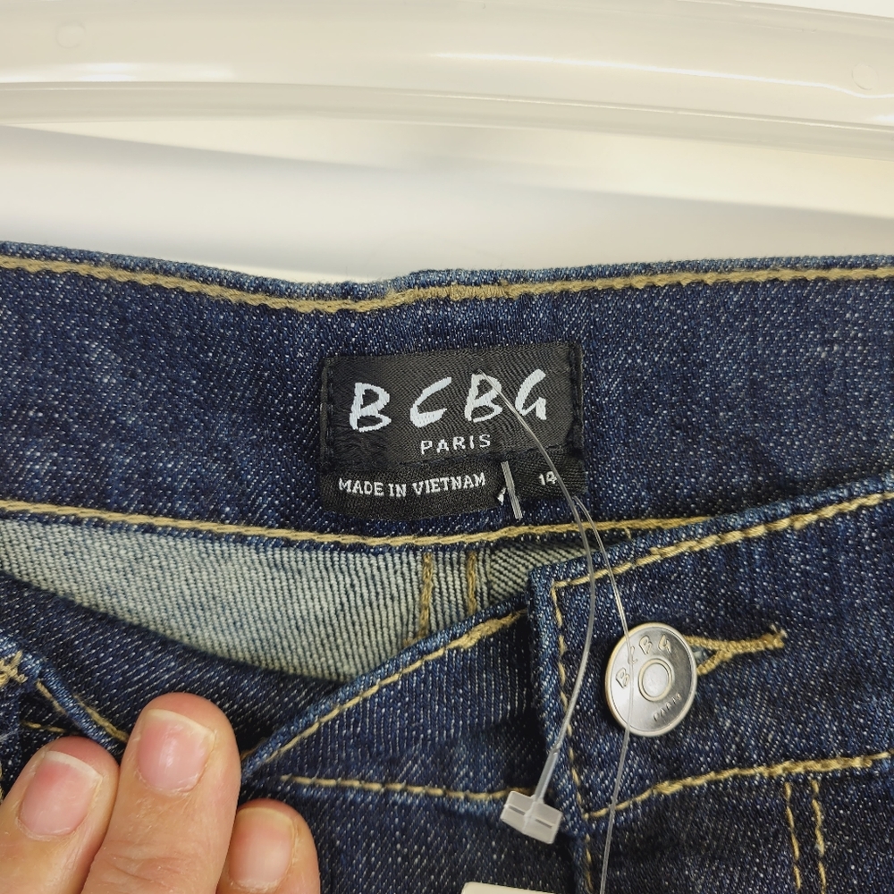BCBG Paris Bootcut Blue Jeans Size 14 - Picture 5 of 7
